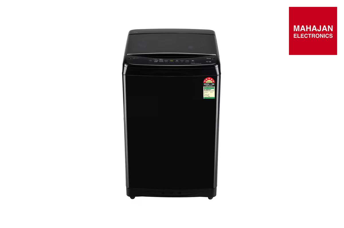 LG T12AJOB1Z | LG 12 Kg, 5 Star, Top Load Washing Machine with Smart Inverter Motor, TurboDrum, Onyx Black – Mahajan Electronics Online.