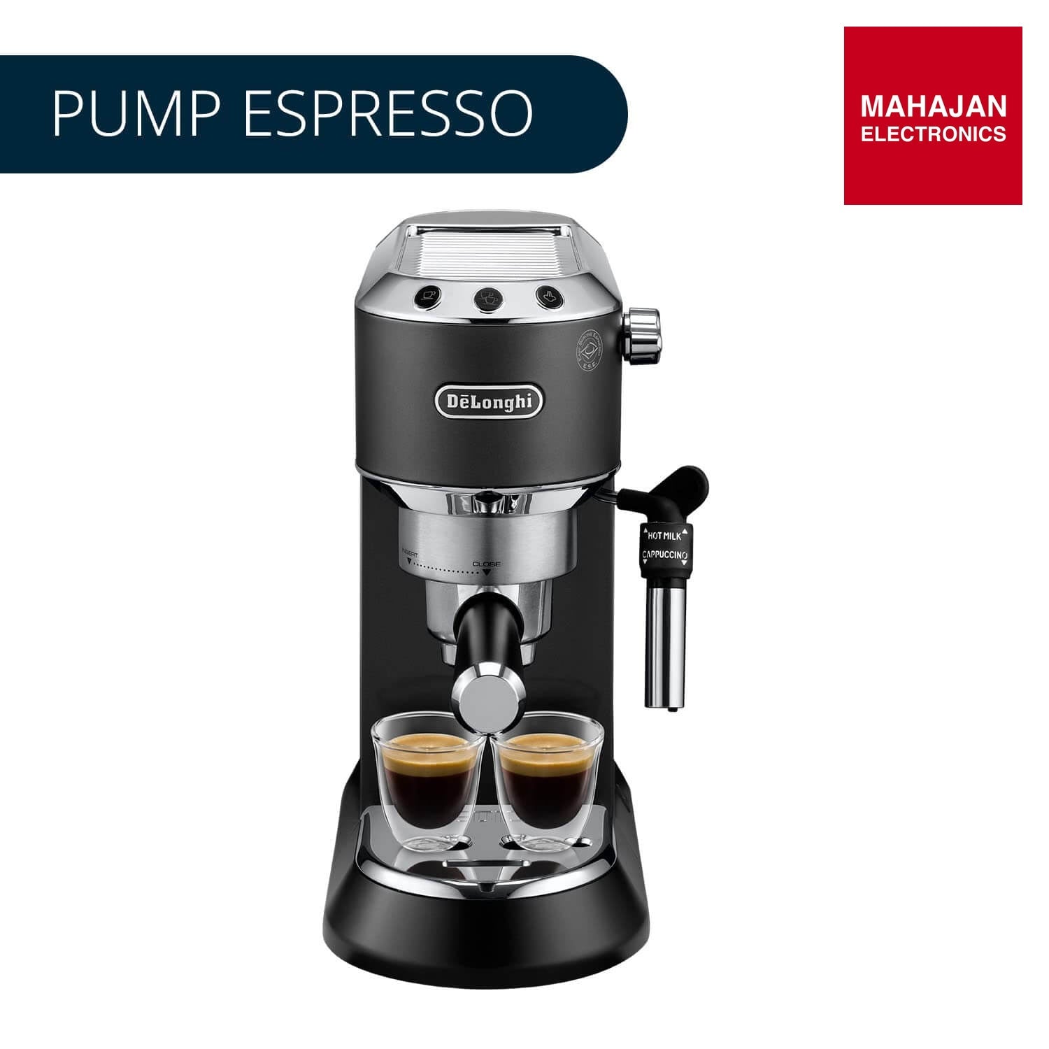 De’Longhi EC685.BK 15-Bar Pump Espresso Coffee Machine (Black) De'Longhi