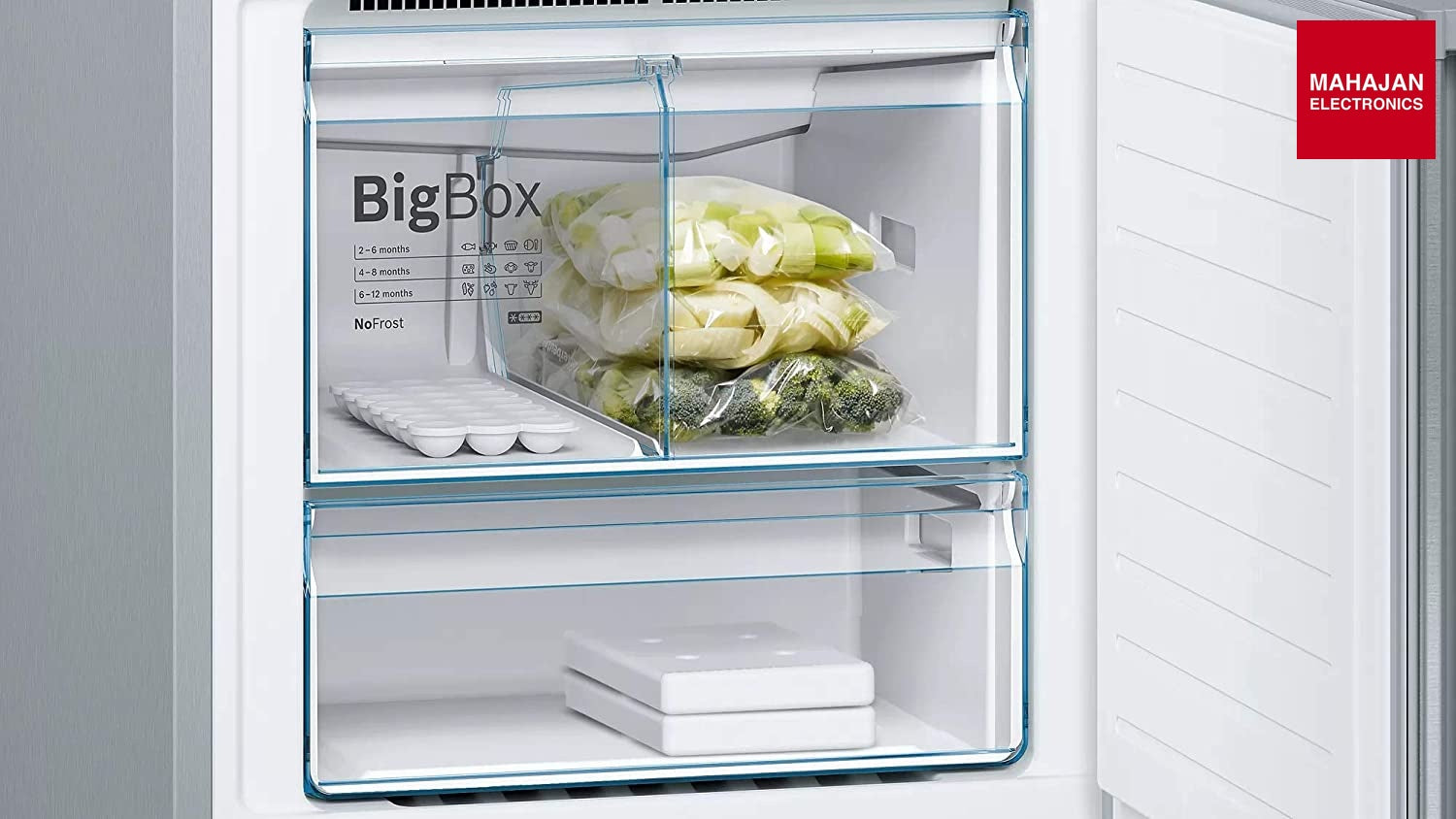 Bosch KGN56XI40I 559 L 2 Star Inverter Double Door Refrigerator Bosch