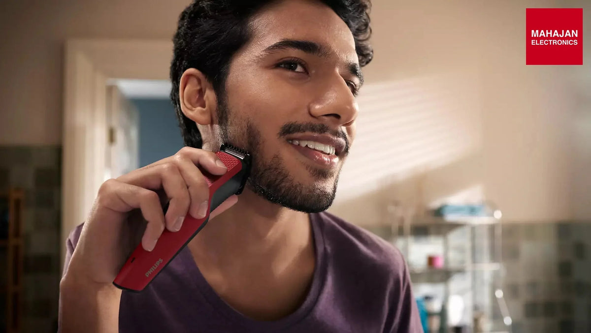 Philips BT1235/18 Beard Trimmer with DuraPower Technology, USB Charging, 60 Min Cordless Use & Skin-Friendly Blades – Adjustable Lengths | Mahajan Electronics