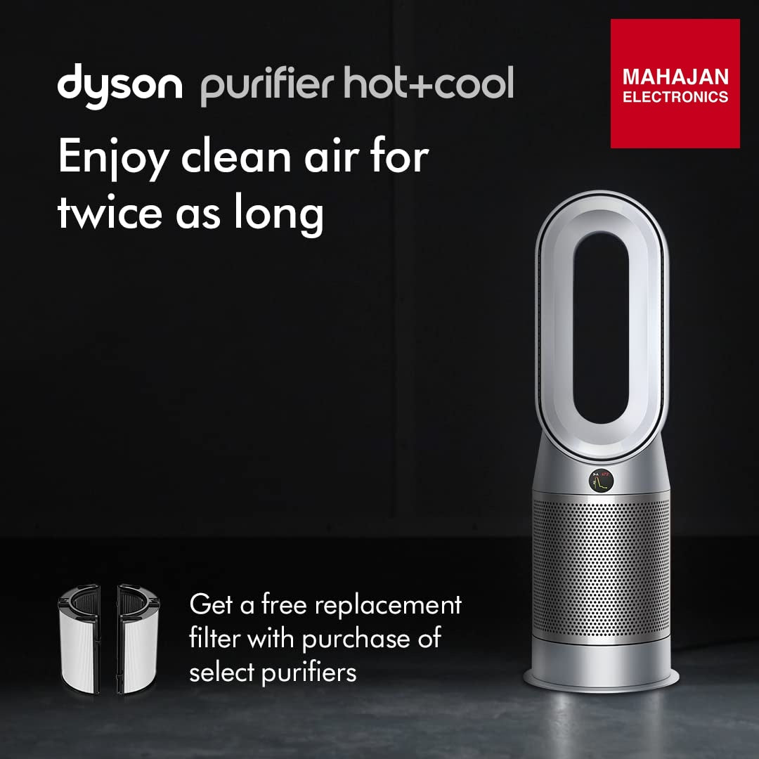 Dyson HP07 Hot+Cool Air Purifier with Heater (Black/Nickel) | HEPA H13 | Wi-Fi &amp; Voice Control | Mahajan Electronics Dyson