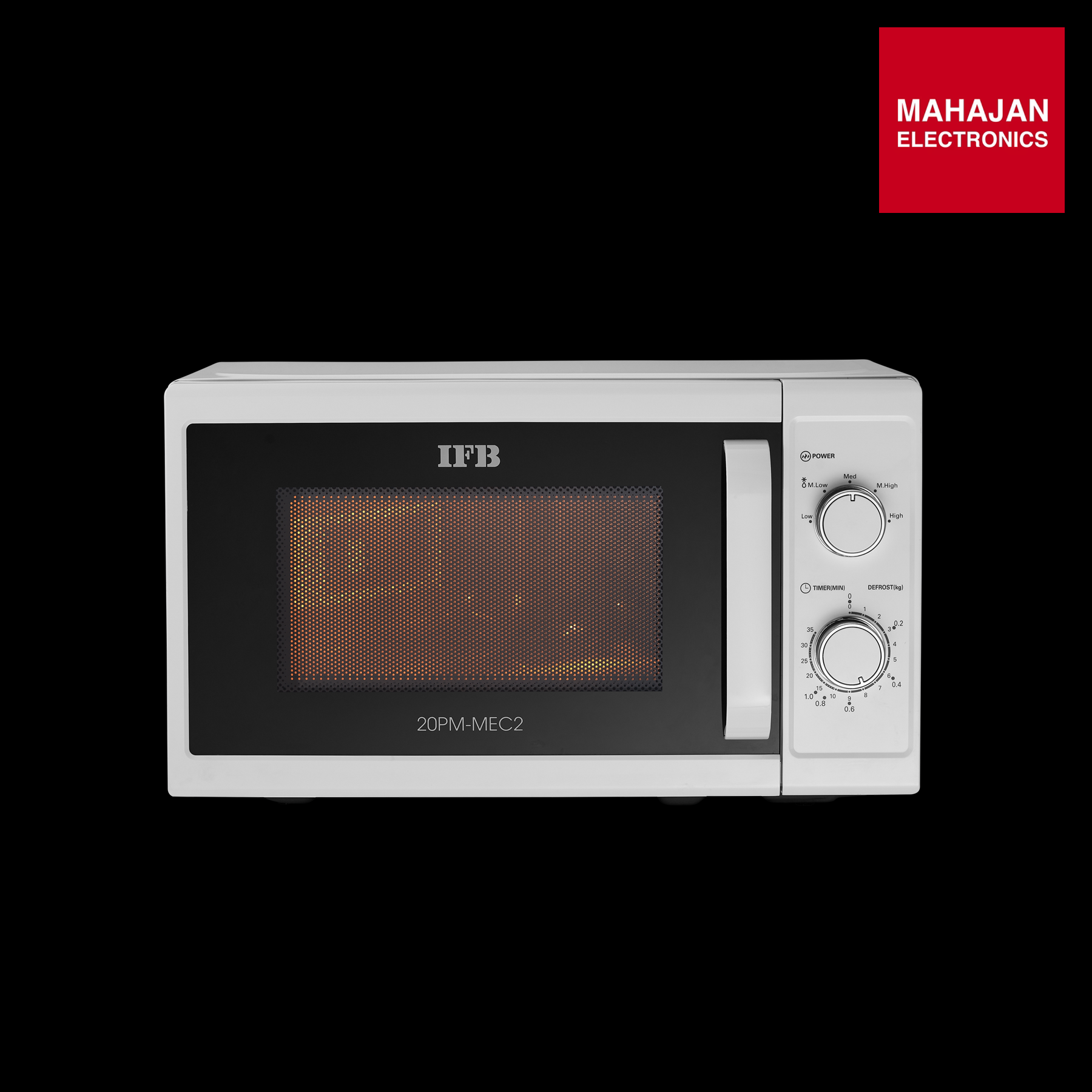 IFB 20PM-MEC2 20 L Solo Microwave Oven (White) with Auto Defrost, 5 Power Levels Cavity IFB