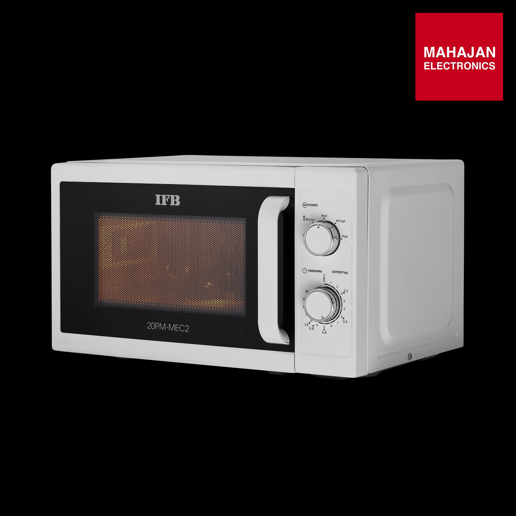 IFB 20PM-MEC2 20 L Solo Microwave Oven (White) with Auto Defrost, 5 Power Levels Cavity IFB