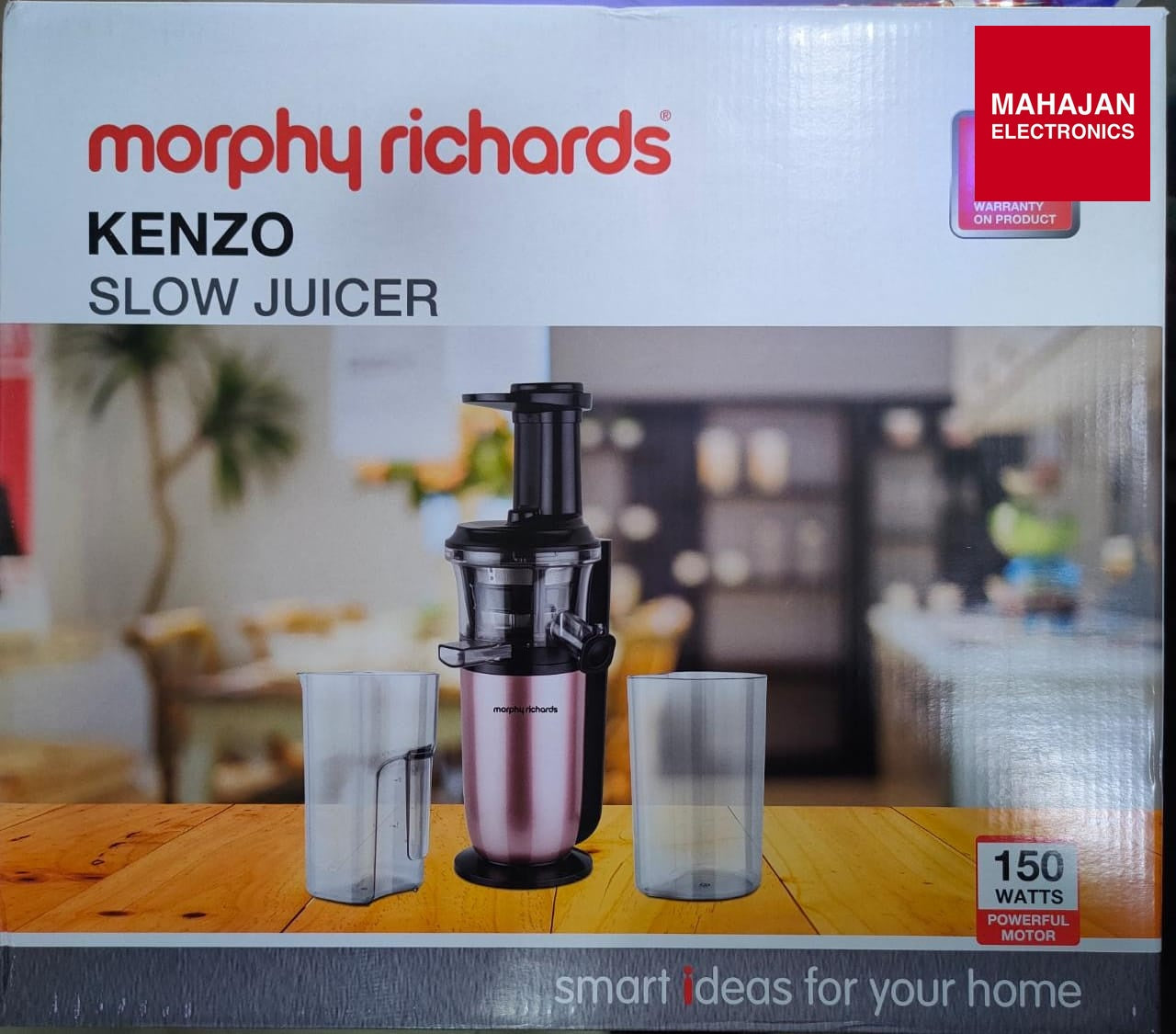 Morphy Richards Kenzo Slow Juicer (640128) – Cold Press Extraction, Quiet Operation Morphy Richards