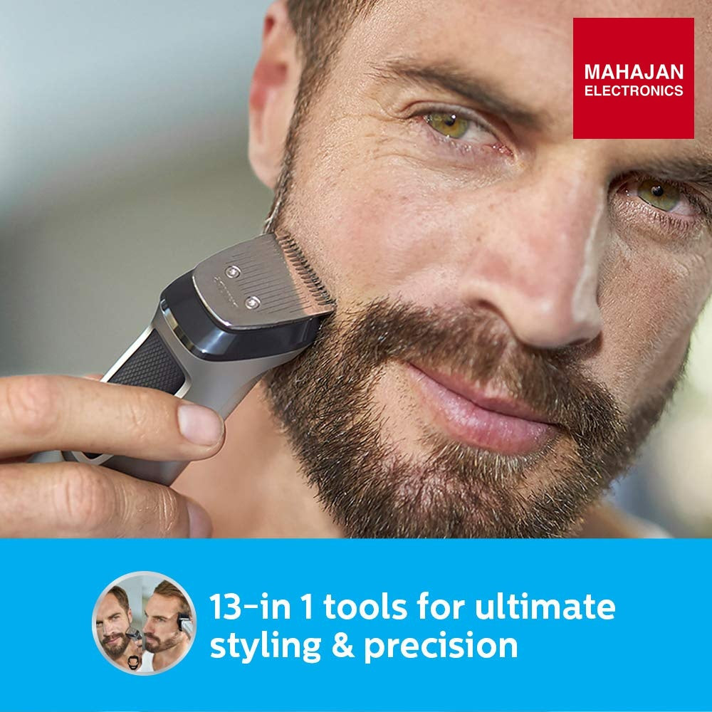 Philips MG7715/15 Multigroom Series 7000 13-in-1 Trimmer | DualCut Blades | 120 Min Runtime | Mahajan Electronics Delhi NCR Philips