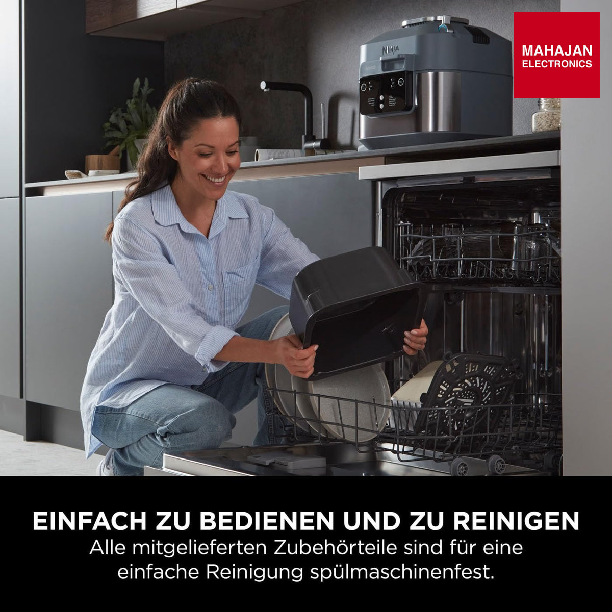 Ninja ON400EUCP Speedi 10-in-1 Fast Pressure Cooker, Air Fryer, Air Fryer and Multicooker, 5.7L, Meals for 4 – Mahajan Electronics Online.