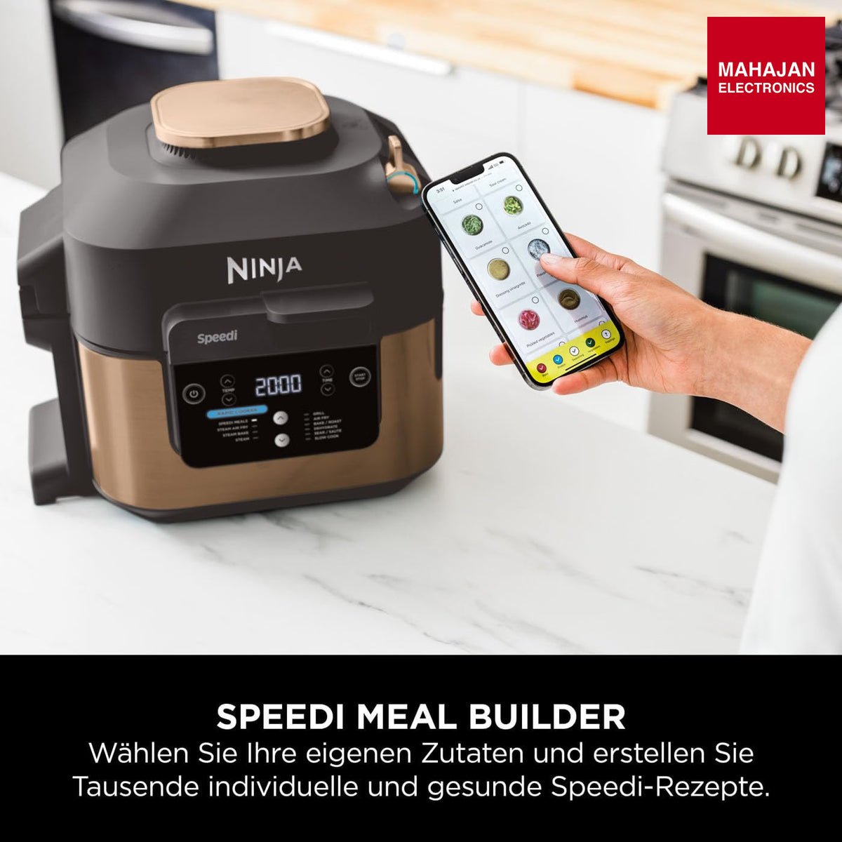 Ninja ON400EUCP Speedi 10-in-1 Fast Pressure Cooker, Air Fryer, Air Fryer and Multicooker, 5.7L, Meals for 4 – Mahajan Electronics Online.