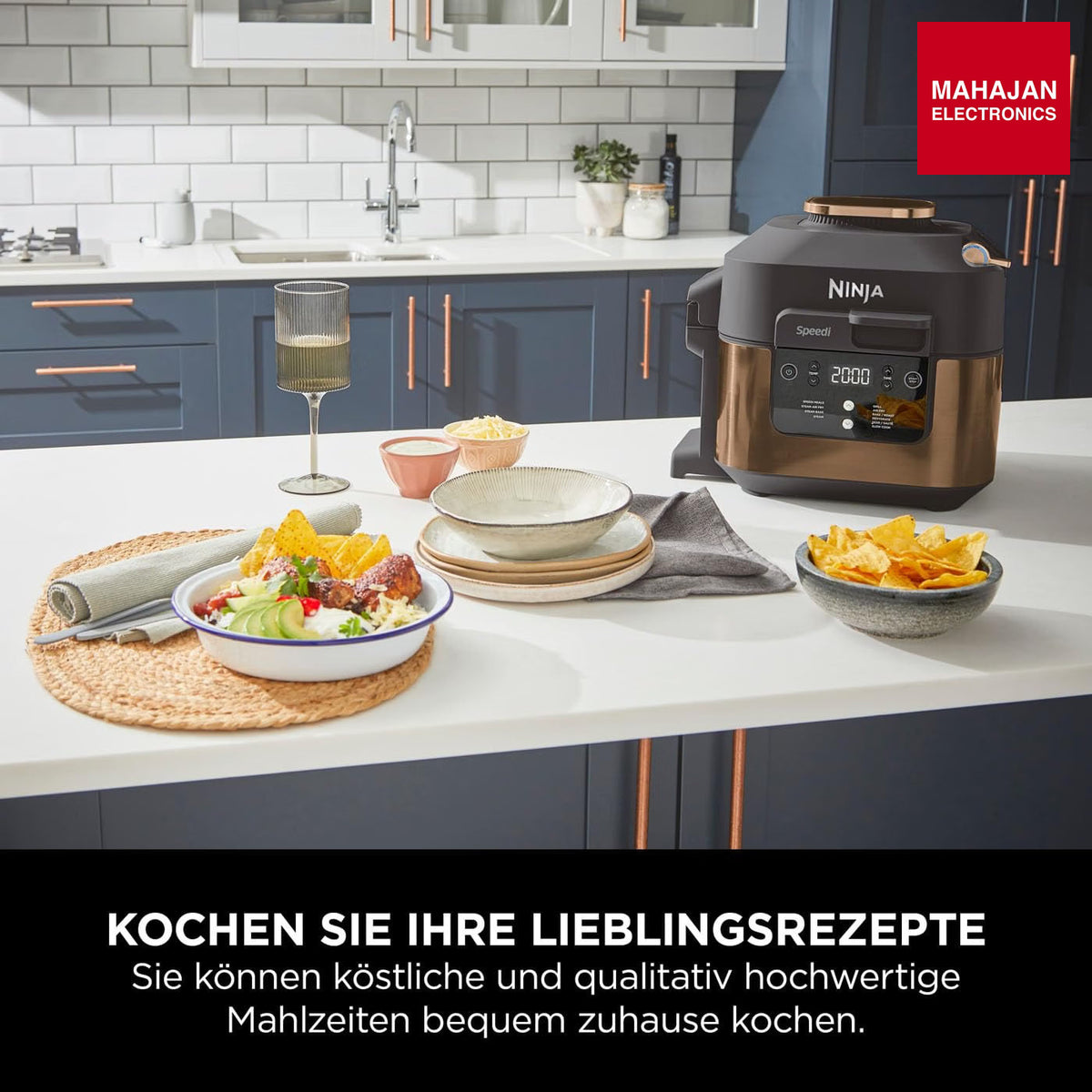 Ninja ON400EUCP Speedi 10-in-1 Fast Pressure Cooker, Air Fryer, Air Fryer and Multicooker, 5.7L, Meals for 4 – Mahajan Electronics Online.