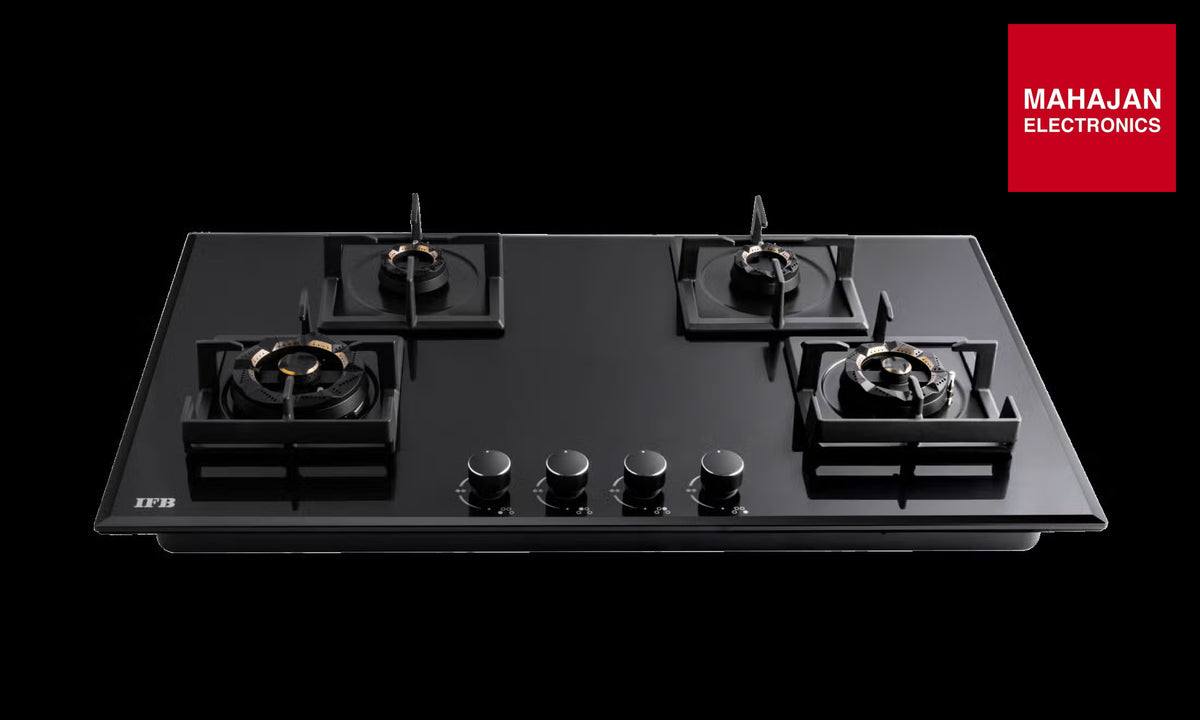 IFB 90-GCI4B-3D-FFD 4-Burner Hybrid Built-in Gas Hob | Auto Ignition | 3D Brass Burners IFB – Mahajan Electronics Online.