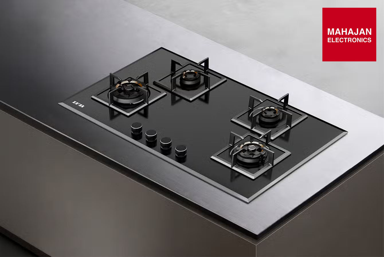 IFB 90-GCI4B-3D-FFD 4-Burner Hybrid Built-in Gas Hob | Auto Ignition | 3D Brass Burners IFB – Mahajan Electronics Online.