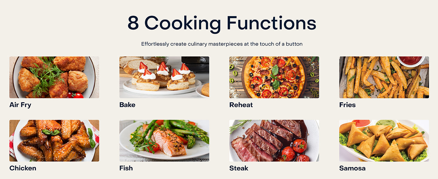 Nutricook Slim XL 7.6L Air Fryer with 100% Toxin-Free Ceramic Coating—No PTFE, PFAS, PFOA or Microplastics, Clear Window, Light ; Extra-Large Basket | 1700W, 5 Presets-Black-Mahajan Electronics Online