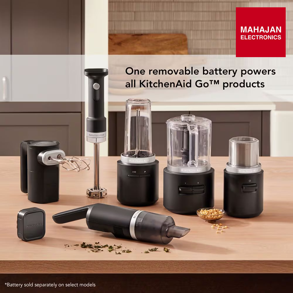 KitchenAid Go Cordless Personal Blender, 473ml BPA-Free Blending Jar, Stainless Steel Blade, Travel & Storage Lids for smoothies, shakes (with Lithium Ion Battery – Mahajan Electronics Online.
