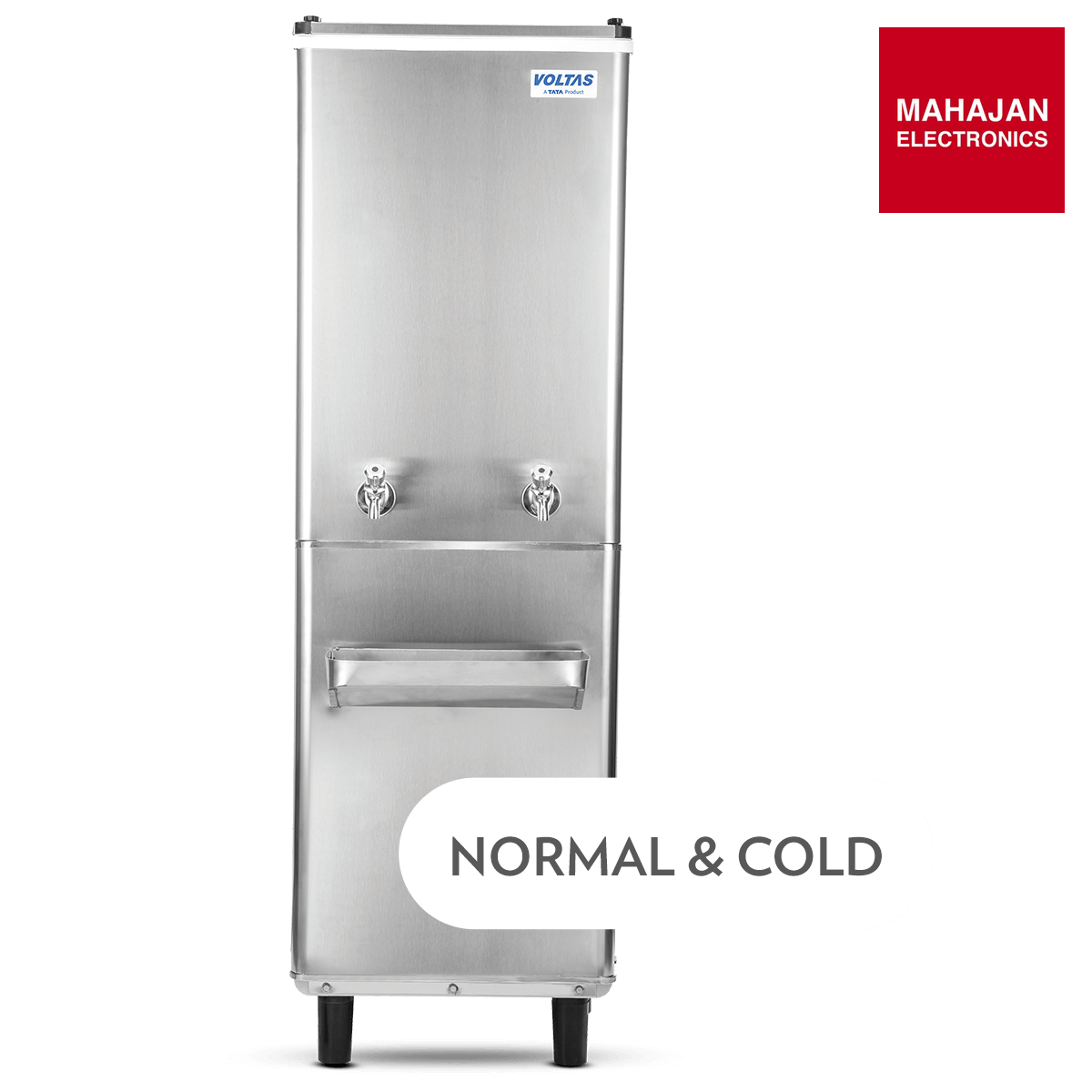 Voltas WC FS 40/80 NP R134a Water Cooler – 80L Storage, 40 LPH Cooling, Fully Stainless Steel Body – Mahajan Electronics Online.