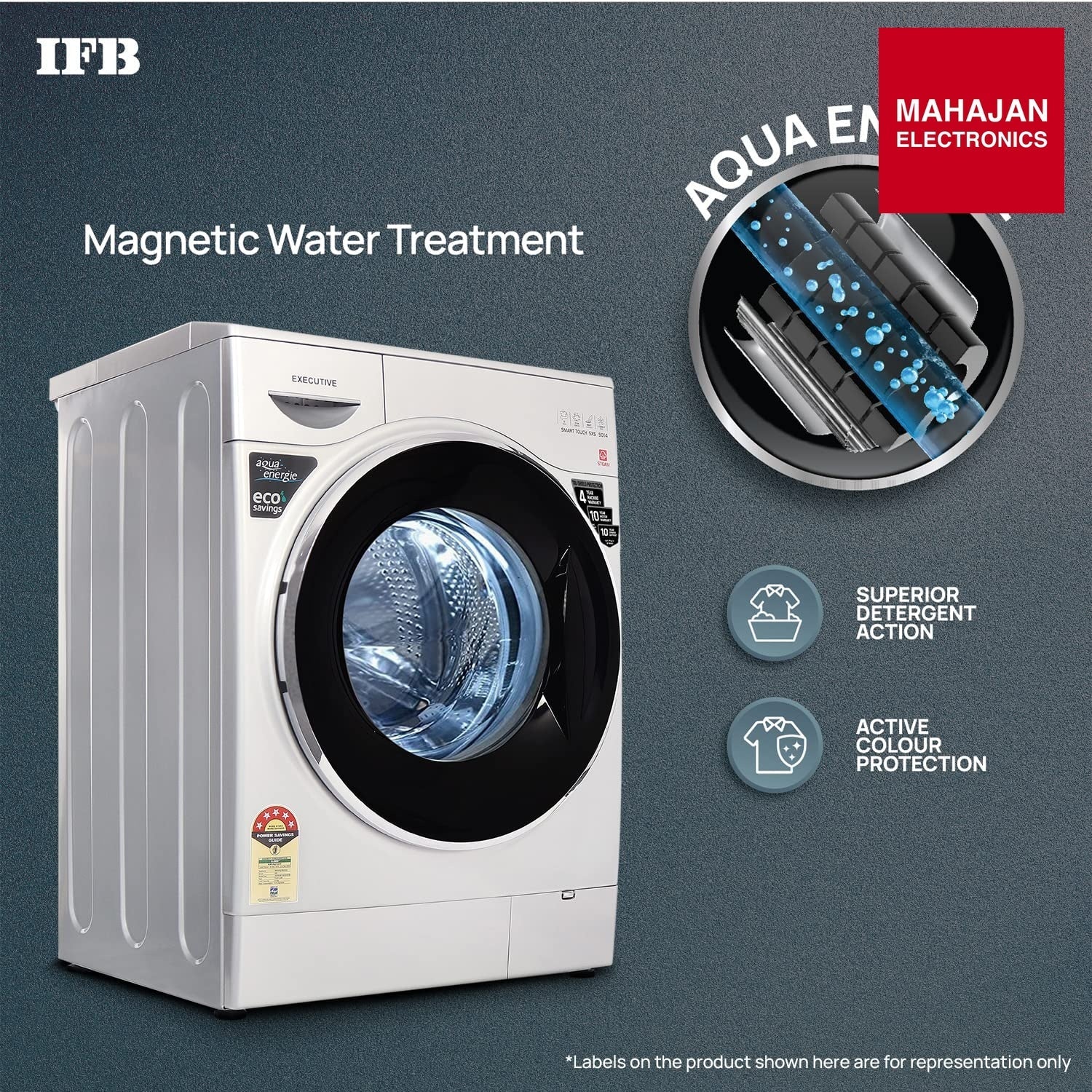 IFB EXECUTIVE SMART TOUCH SXS, Silver 9 Kg 5 Star Front Load Washing Machine 2X Power Steam ( Bubble Wash, 4 – Mahajan Electronics Online.