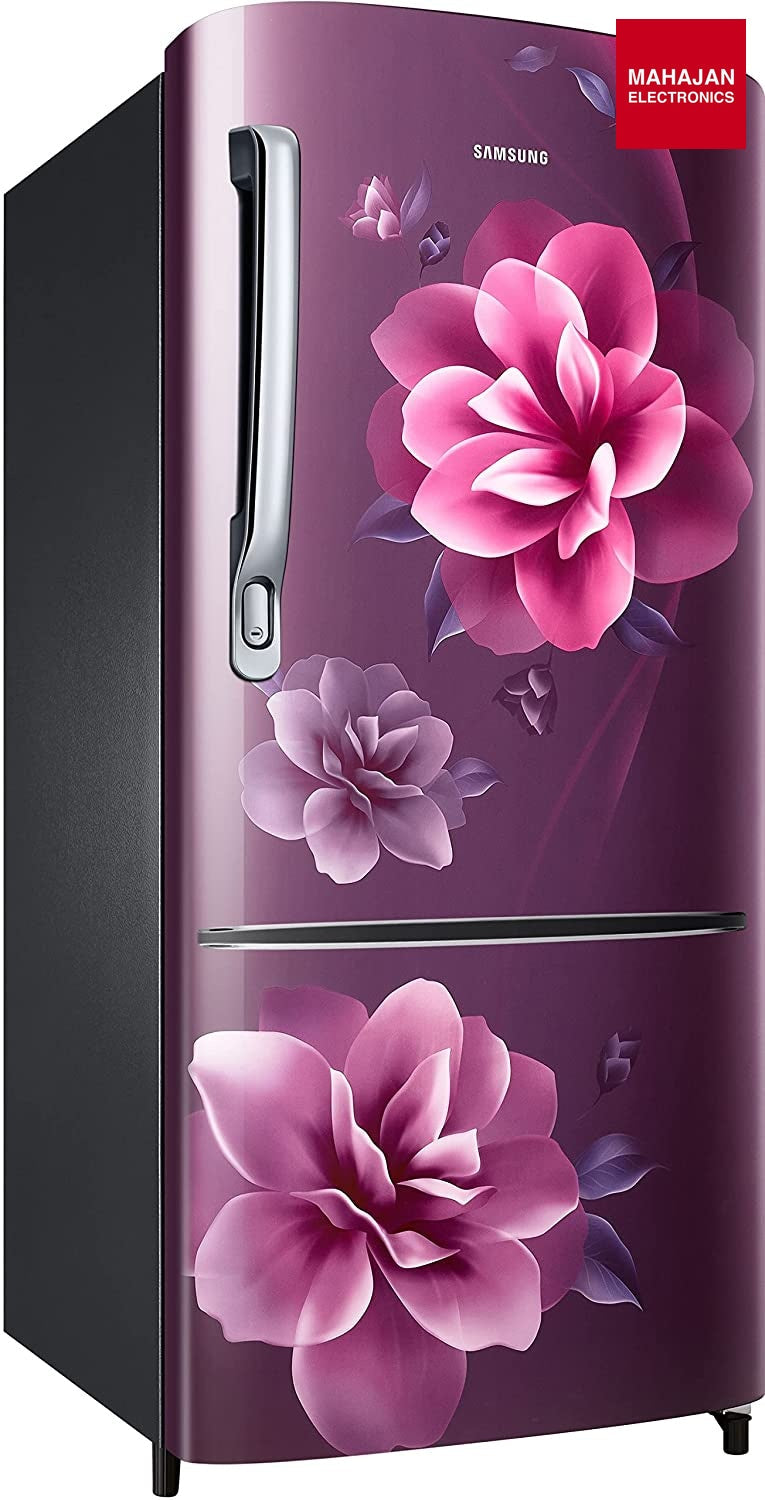 Samsung RR20C2723CR/NL 184L 3 Star Digital Inverter Direct-Cool Single Door Refrigerator(Camellia Purple) Mahajan Electronics Online