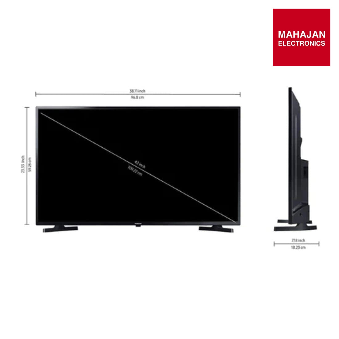 Samsung 80 cm (32 Inches) HD Ready Smart LED TV UA32T4390AKXXL(Black) - Mahajan Electronics Online