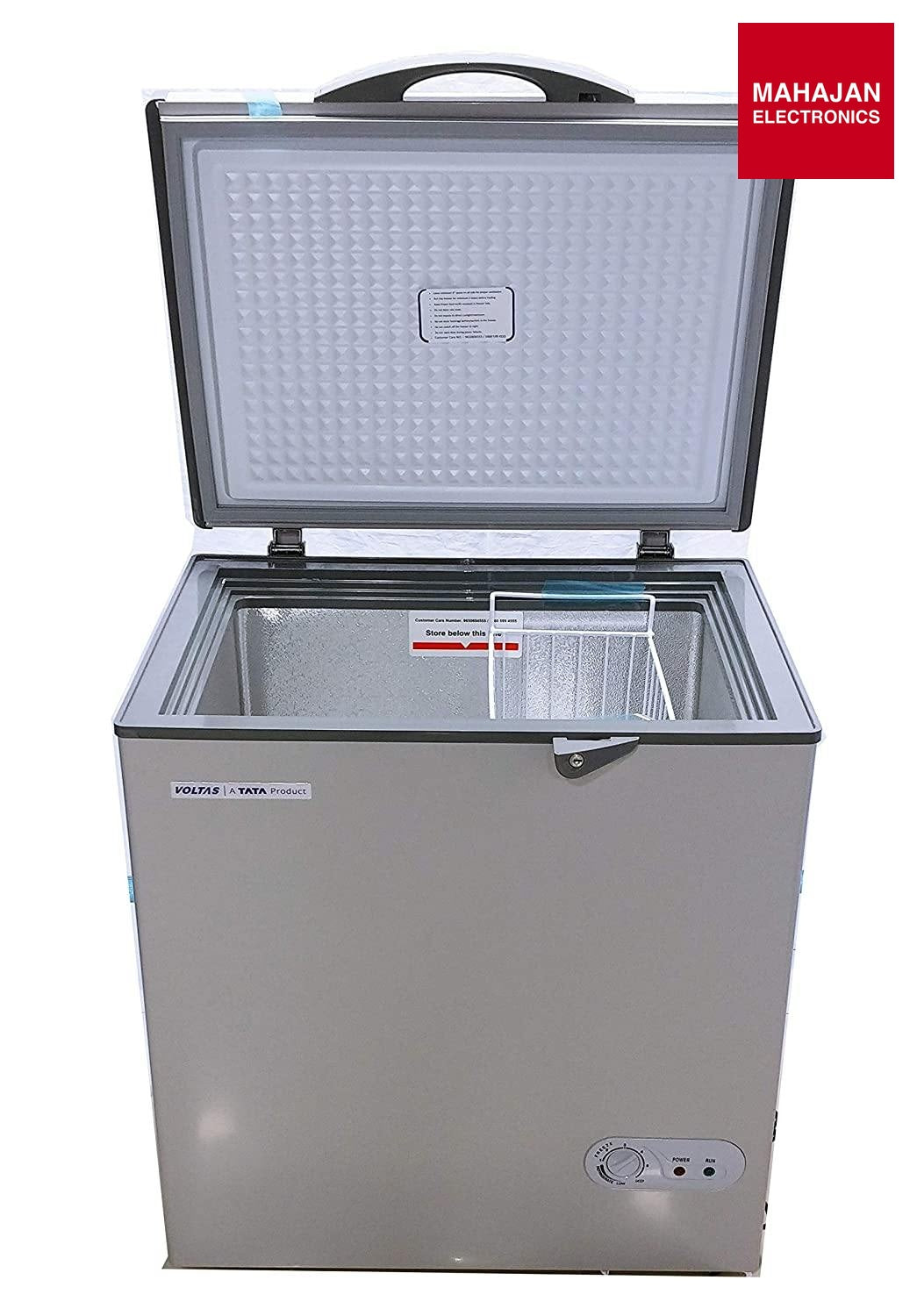 Voltas 150 SD HT Grey Single Door Deep Freezer, 150 Liters, Grey - Mahajan Electronics Online