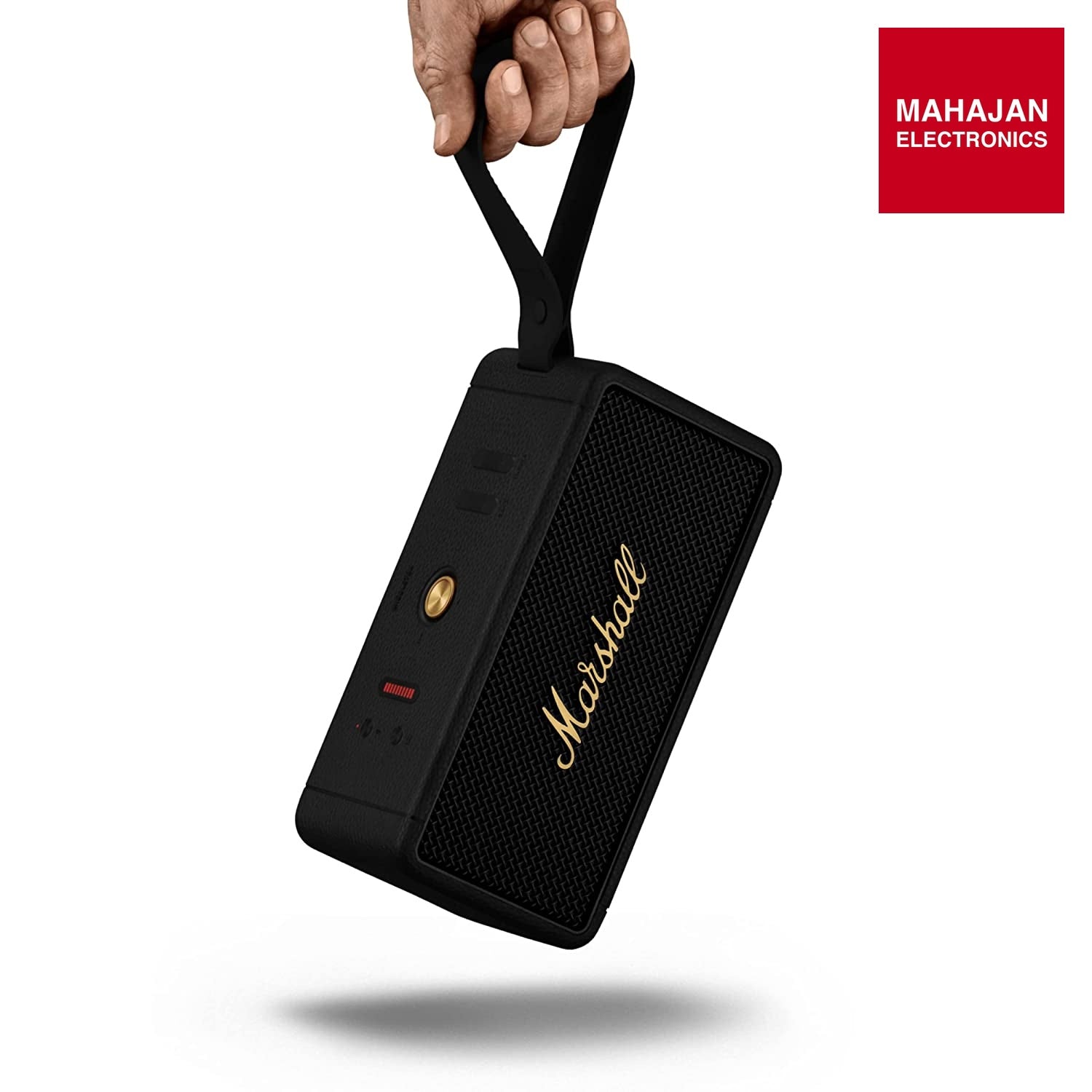 Marshall Middleton Portable Bluetooth Speaker, Black and Brass – Mahajan Electronics Online.