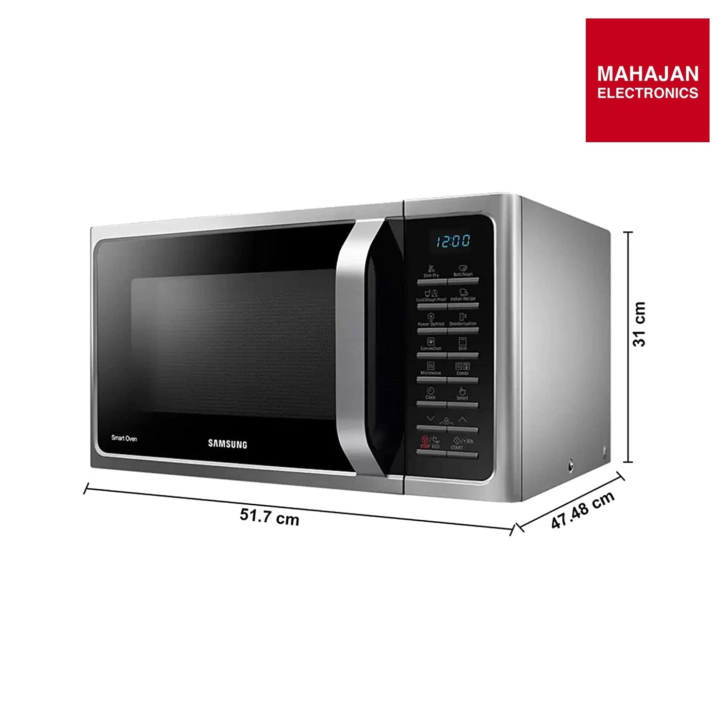 Samsung MC28A5025VS/TL 28 L Convection Microwave Oven ( Silver, Slim Fry) – Mahajan Electronics Online.