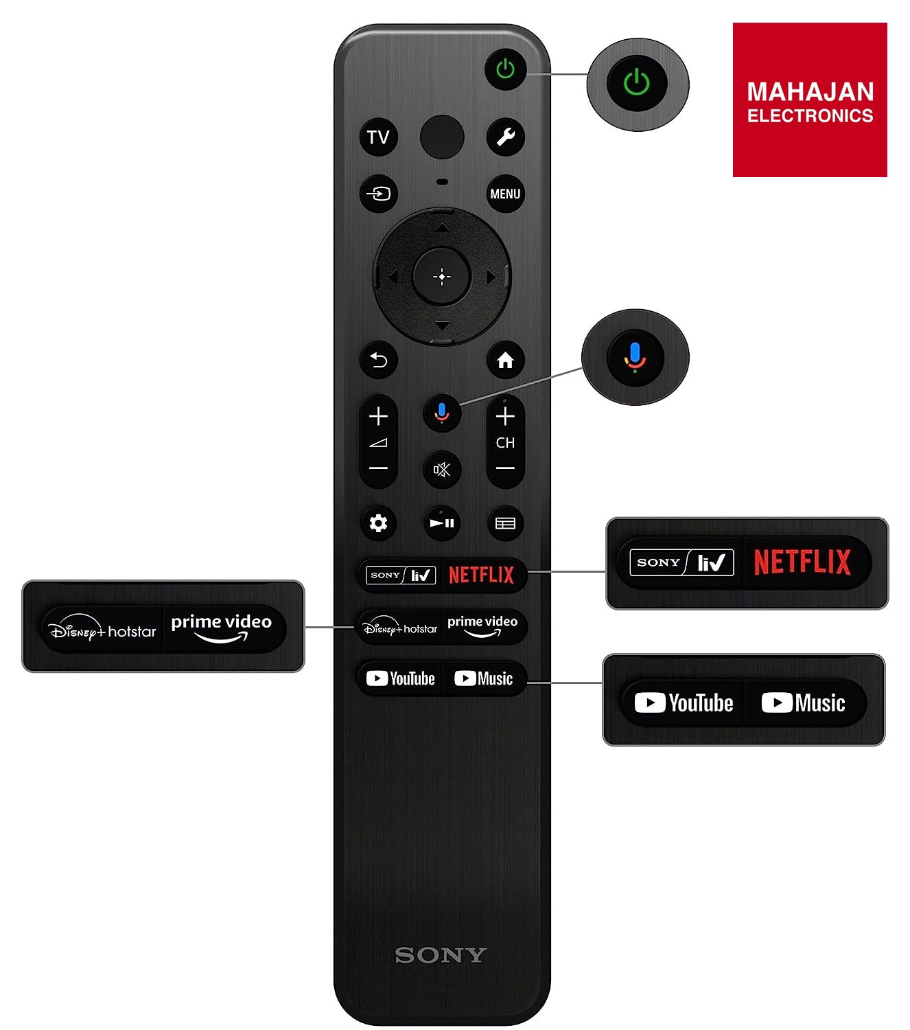Sony Bravia 108 cm (43 inches) 4K Ultra HD Smart LED Google TV KD-43X75L (Black) - Mahajan Electronics Online