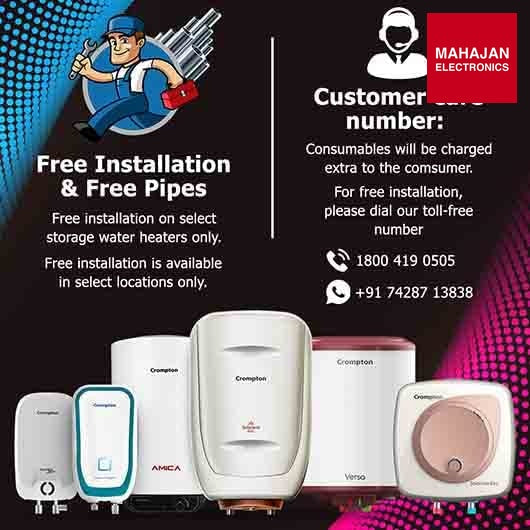 Crompton Arno Supremus 25-L 5 Star Rated Storage Water Heater (Geyser) With Advance 3 Level Safety (White), Wall Mounting - Mahajan Electronics Online
