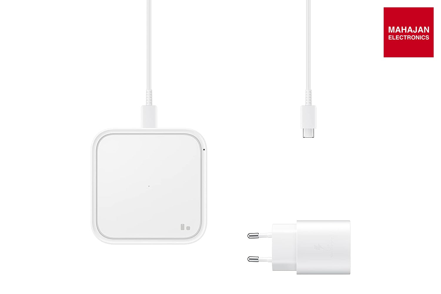 Samsung Original 15W Single Port Type - C Super Fast Wireless Charger (Cable not Included), White - Mahajan Electronics Online