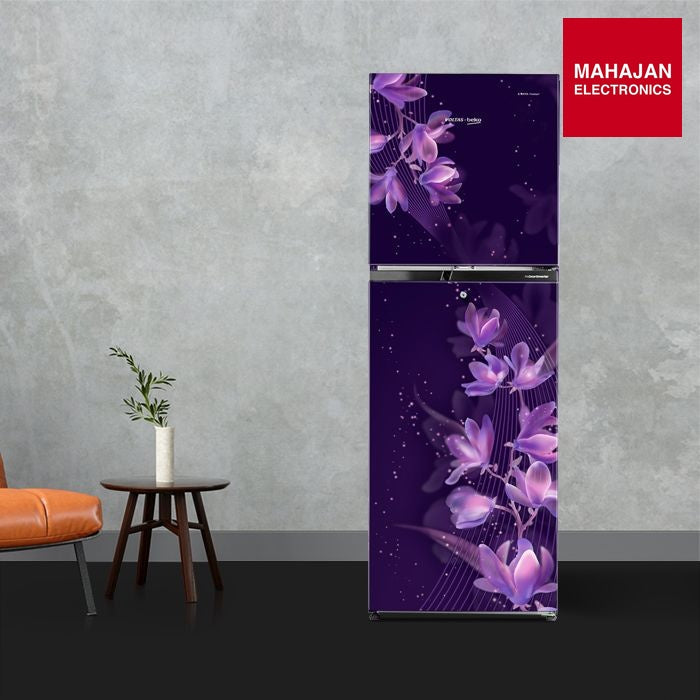 Voltas Beko 230 2 Star Frost Free Double Door Refrigerator (NightangelPurple) RFF270D/W0NPR0I - Mahajan Electronics Online