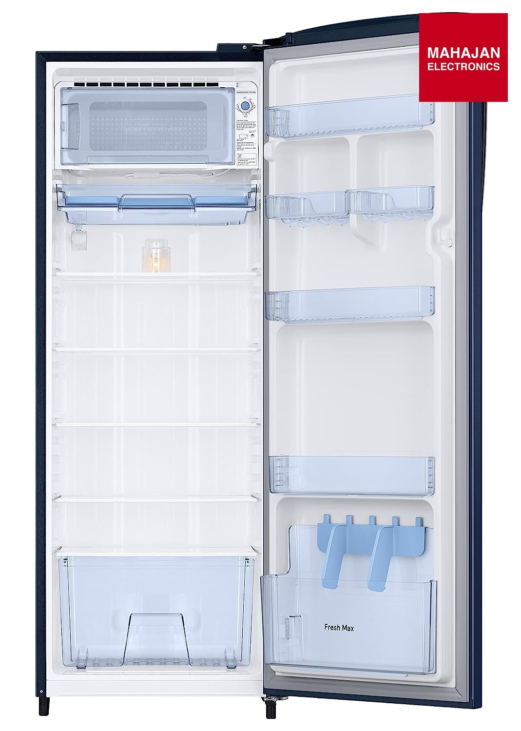 Samsung 246L 3 Star Inverter Direct-Cool Single Door Refrigerator (RR26C3753CU/HL,Camellia Blue) 2023 Model - Mahajan Electronics Online