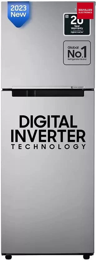 SAMSUNG 236 L Frost Free Double Door 1 Star Refrigerator (GRAY SILVER, RT28C3021GS/NL) - Mahajan Electronics Online