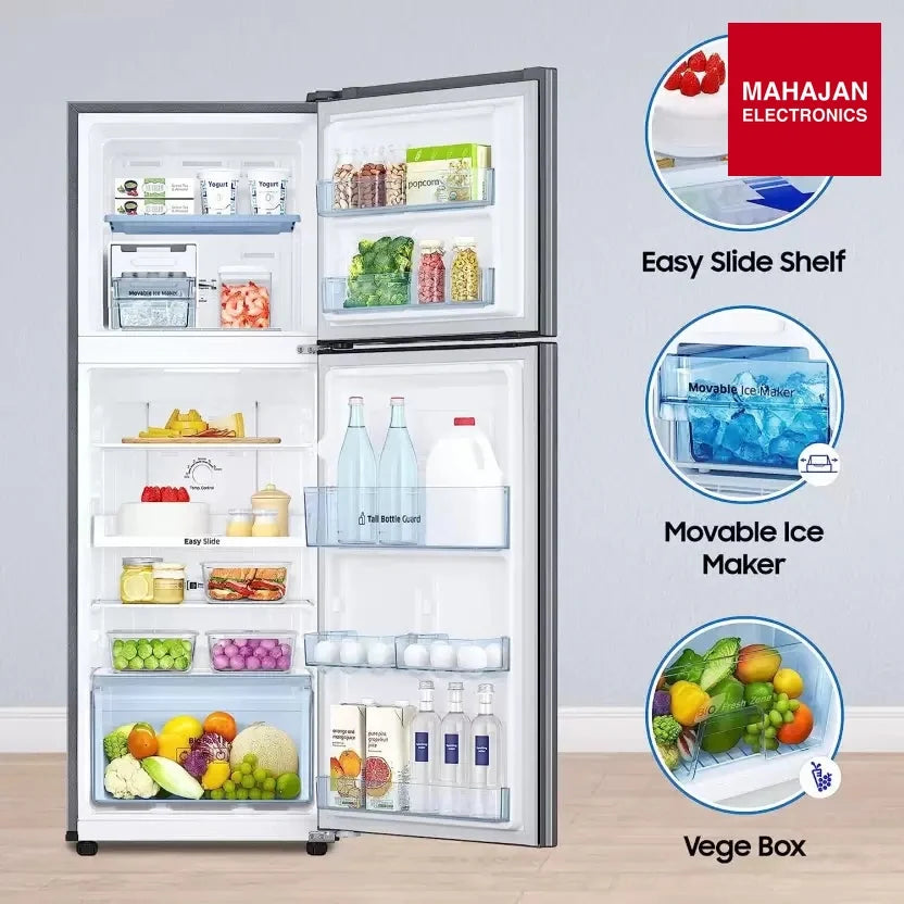 SAMSUNG 236 L Frost Free Double Door 1 Star Refrigerator (GRAY SILVER, RT28C3021GS/NL) - Mahajan Electronics Online