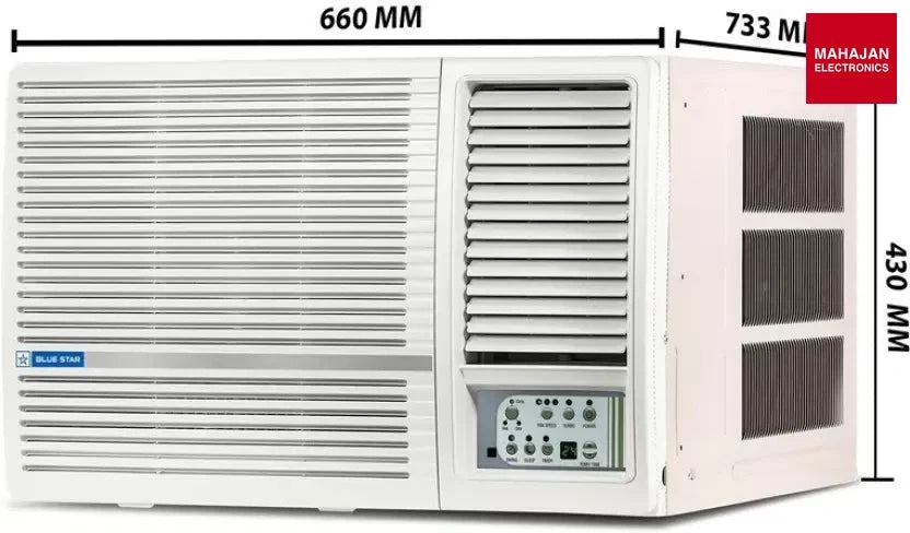 Blue Star WIB518LN 2023 Model 1.5 Ton 5 Star Window Inverter AC - White ( Copper Condenser) - Mahajan Electronics Online
