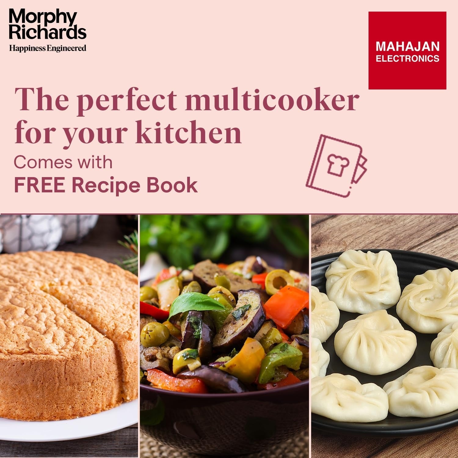 Morphy Richards WizPot 6 Litres 1000W Electric Pressure Cooker| Customised Preset for Indian Cooking| Automatic Shut-Off| Metallic Brown - Mahajan Electronics Online