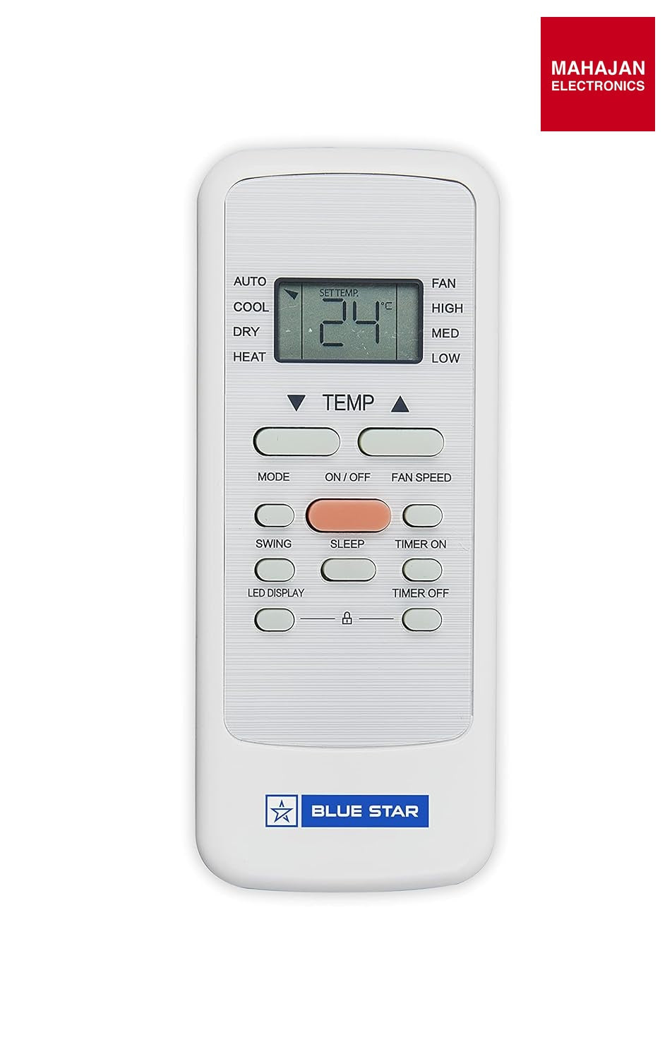 Blue Star PC12DB 1 Ton Fixed Speed Portable AC Modes-Auto/Cool/Fan/Dry, Auto Mode, Remote Control Operations, Gold Fins, White - Mahajan Electronics Online