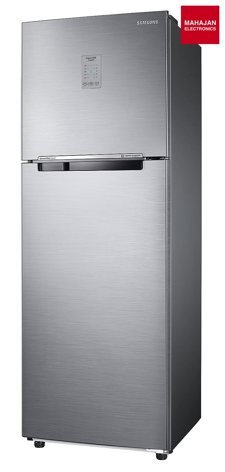 Samsung 256L 2 Star Inverter Frost-Free Convertible 3 In 1 Double Door Refrigerator (RT30C3732S8/NL,Elegant Inox 2023 Model) - Mahajan Electronics Online