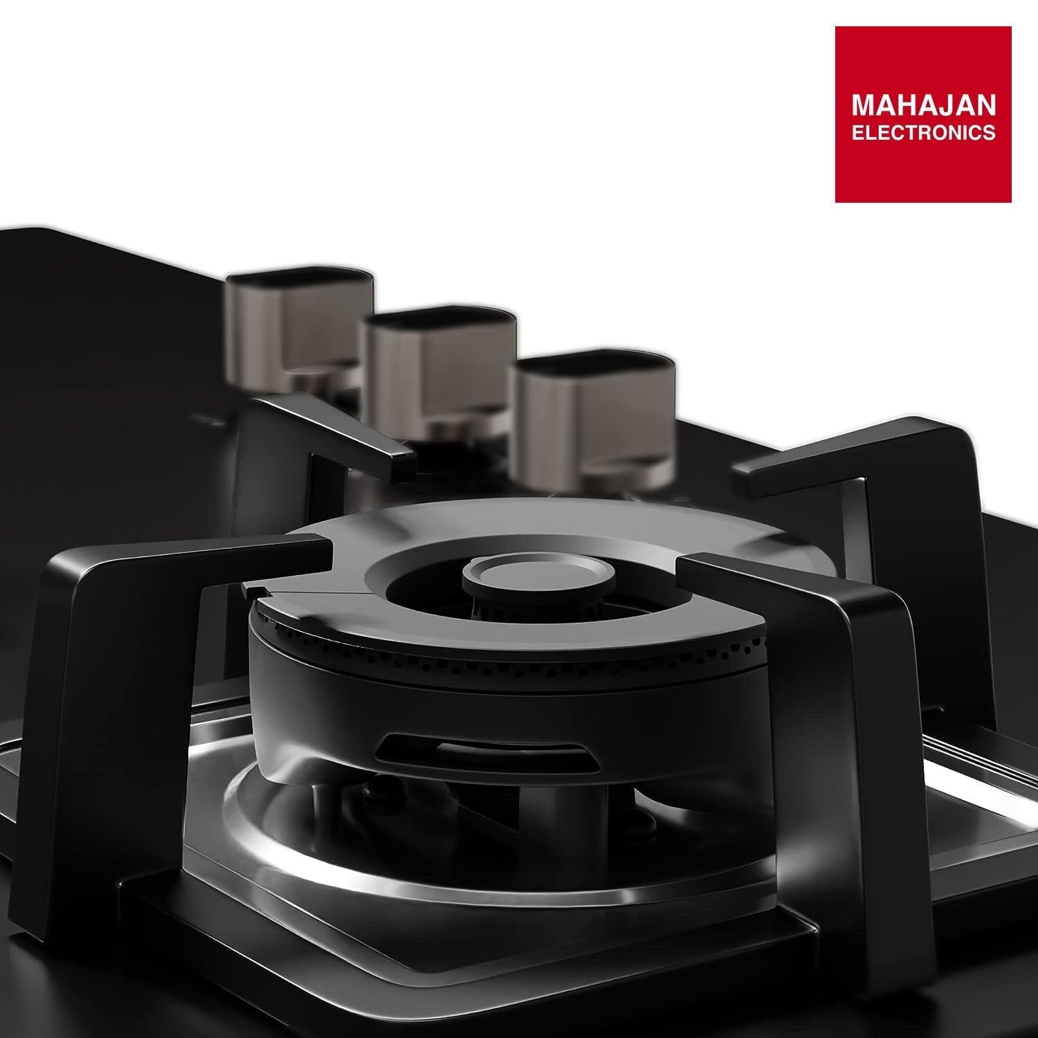 Crompton TAB-SUHB783-MBL SuperSlim Hobs HalfBrass 78cm 3 Burners Midnight Black - Mahajan Electronics Online