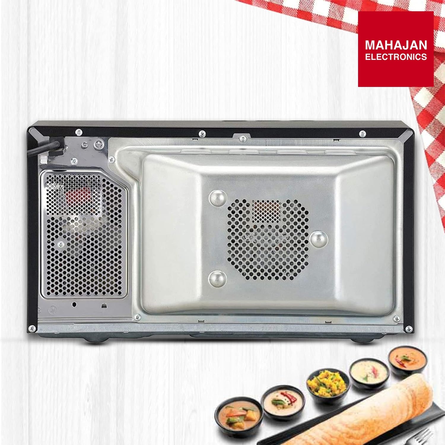 LG 21 L Convection Microwave Oven (MC2146BG, Glossy Black) – Mahajan Electronics Online.