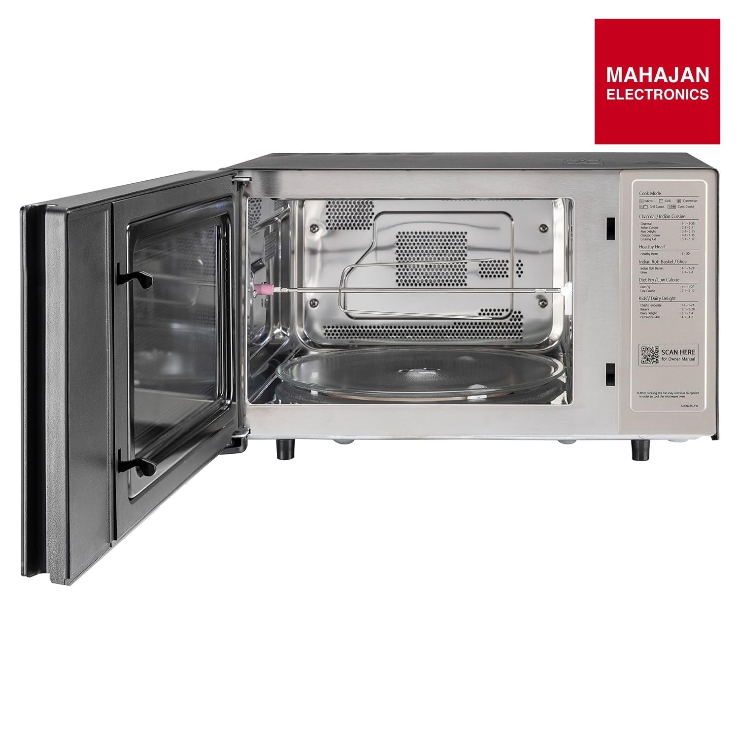 LG 28 L Wi-Fi Enabled Charcoal Convection Healthy Microwave Oven (MJEN286UFW, Black, Diet Fry) – Mahajan Electronics Online.