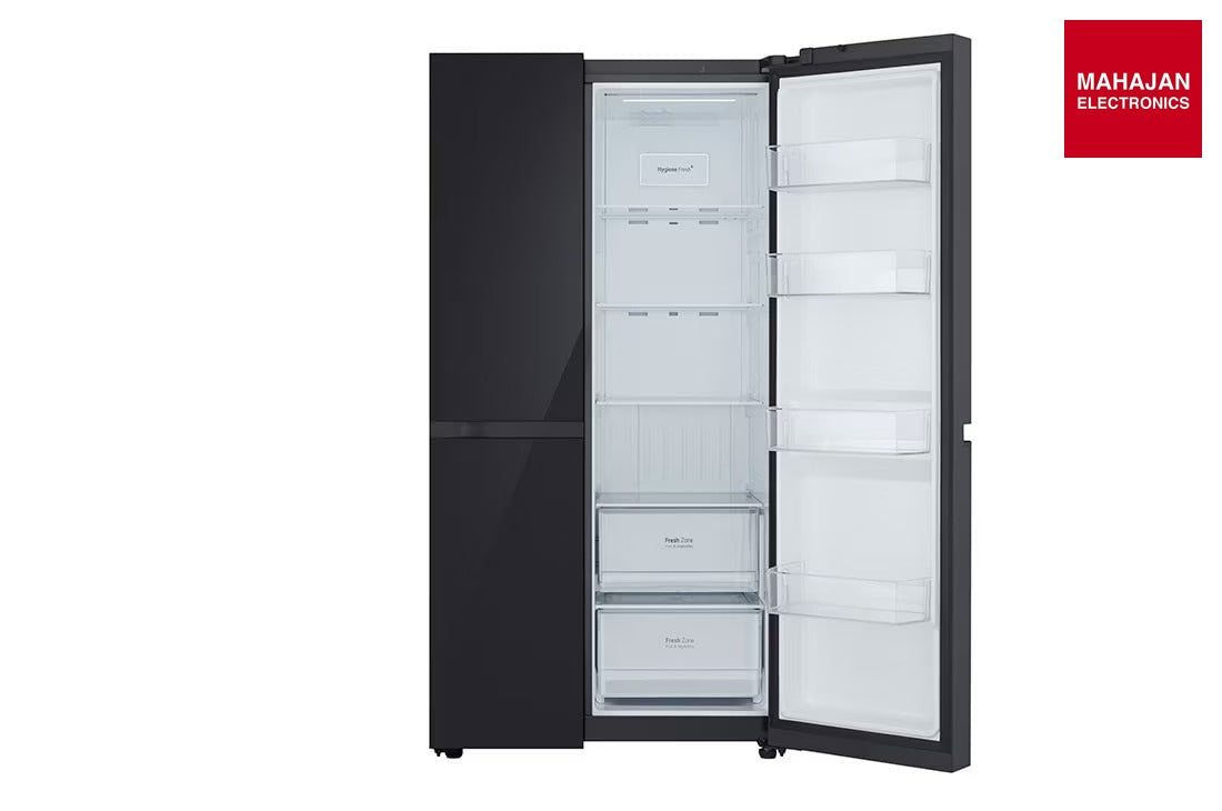 LG GL-B257DBM3 650 Ltr, Convertible Side by Side Refrigerator with Premium Glass Door, Smart Inverter – Mahajan Electronics Online.