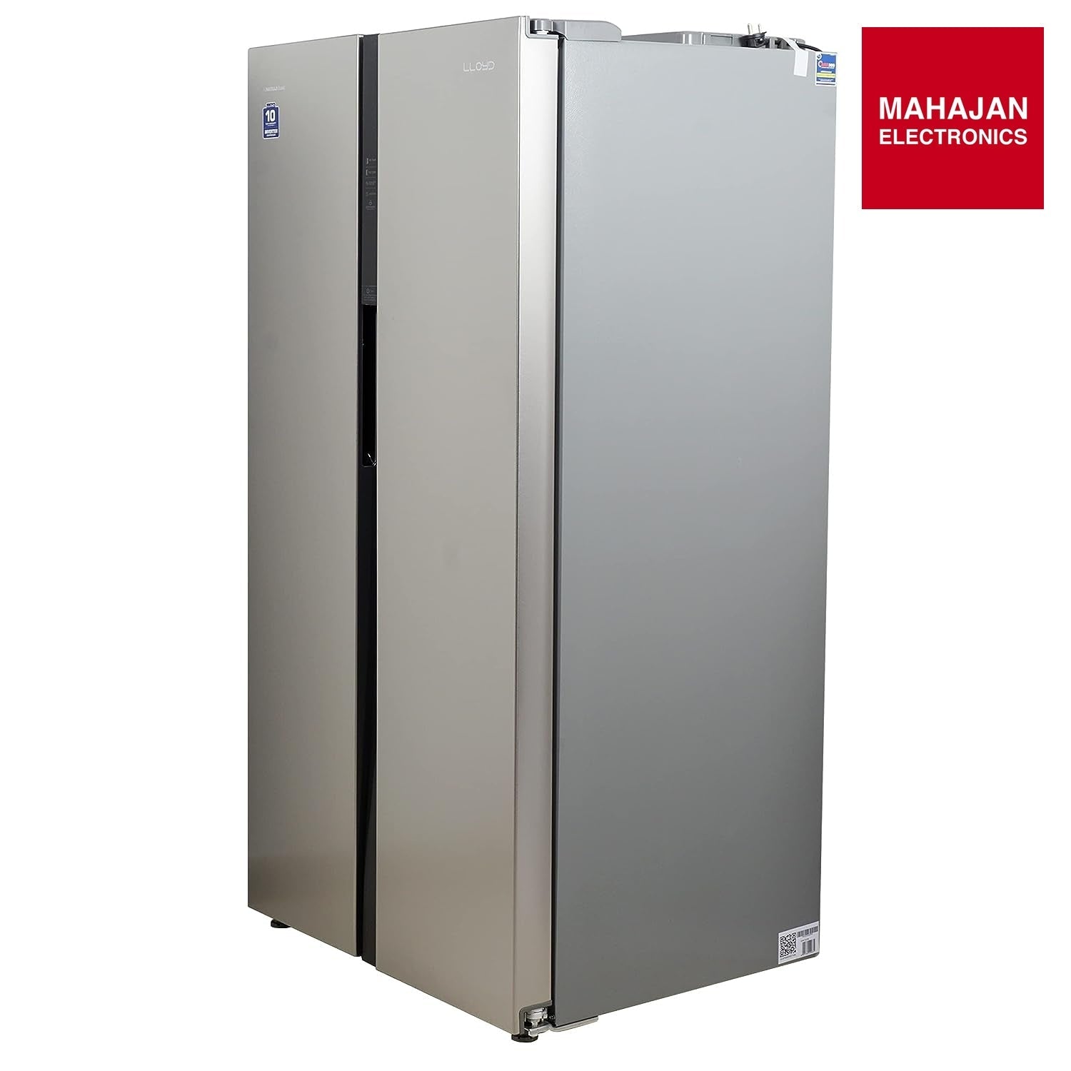 LLYOD 587 L 5 Star Frost Free Side By Side Refrigerator (GLSF590DSST1GB Stainless Steel) - Mahajan Electronics Online
