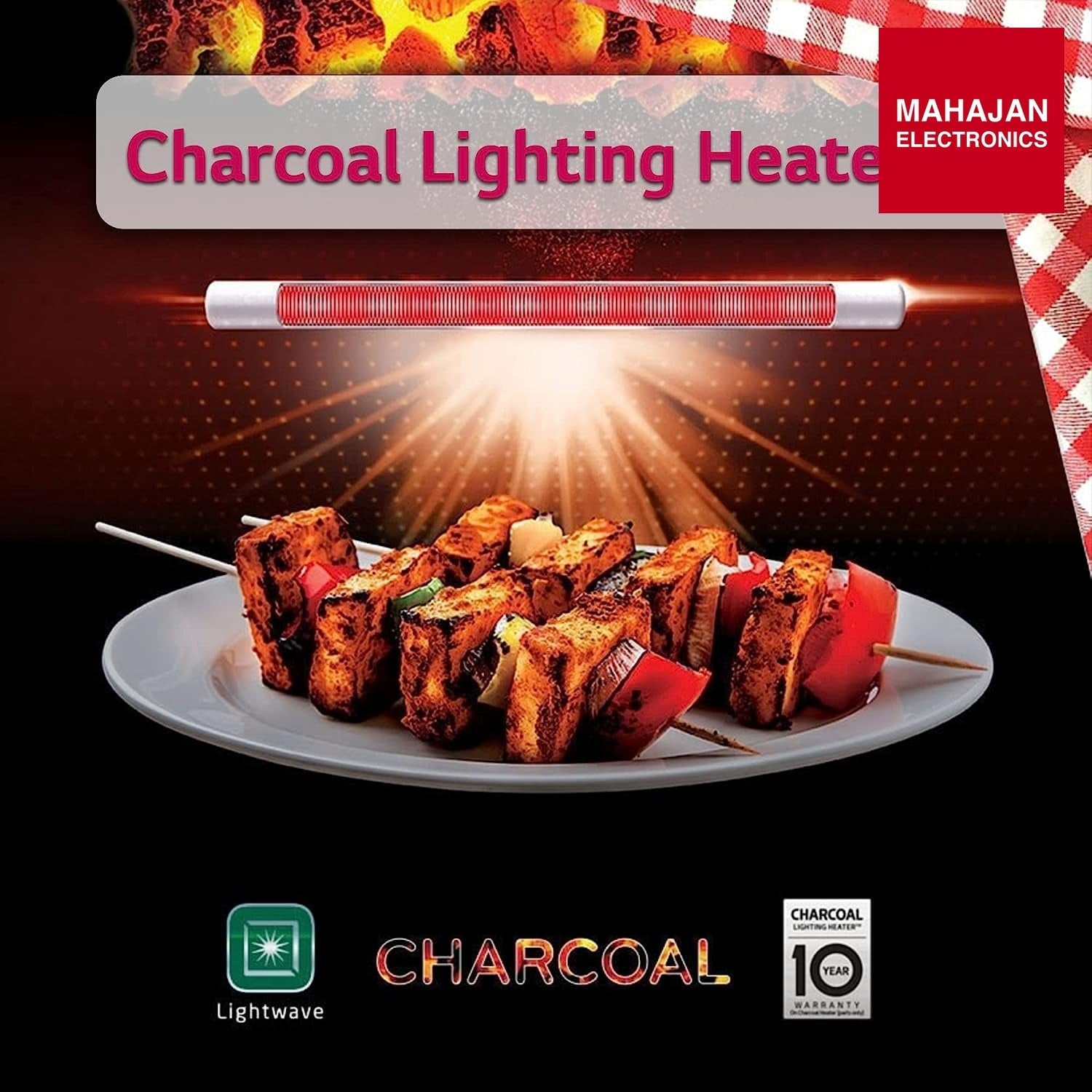 LG 28 L Charcoal Convection Healthy Microwave Oven (MJ2887BWUM, Black, 360° Motorised Rotisserie) – Mahajan Electronics Online.
