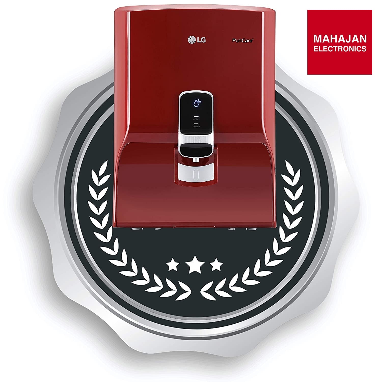 LG Puricare WW140NPR RO + Mineral Booster Water Purifier with Dual Protection Stainless Steel Tank, RED - Mahajan Electronics Online
