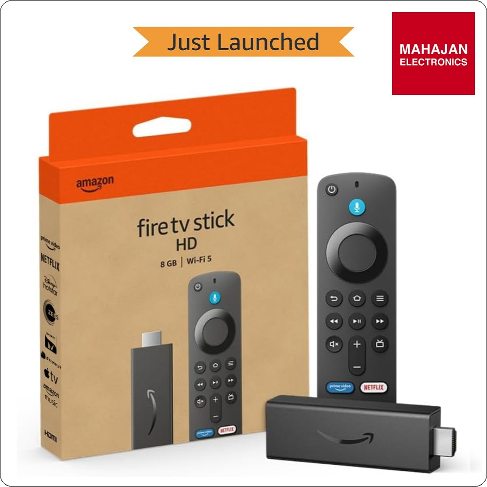 Amazon Fire TV Stick HD 2025 secondary image with Mahajan Electronics logo