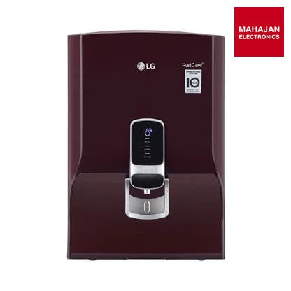 LG Water Purifier WW120NNC with (8L) STS Tank, UF+UV+Heavy Metal Remover+Virus Clean+, UV in Tank, HMR Carbon Filter (Crimson Red) - Mahajan Electronics Online