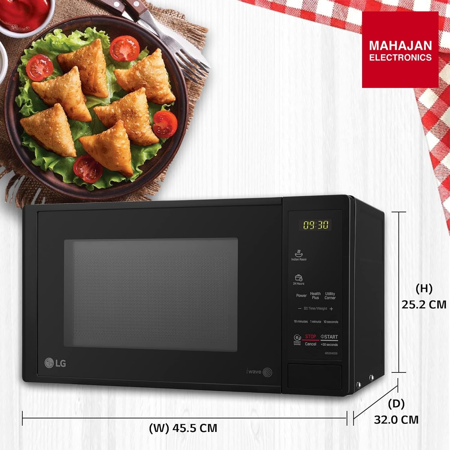 LG 20 L Solo Microwave Oven (MS2043DB, Black) – Mahajan Electronics Online.