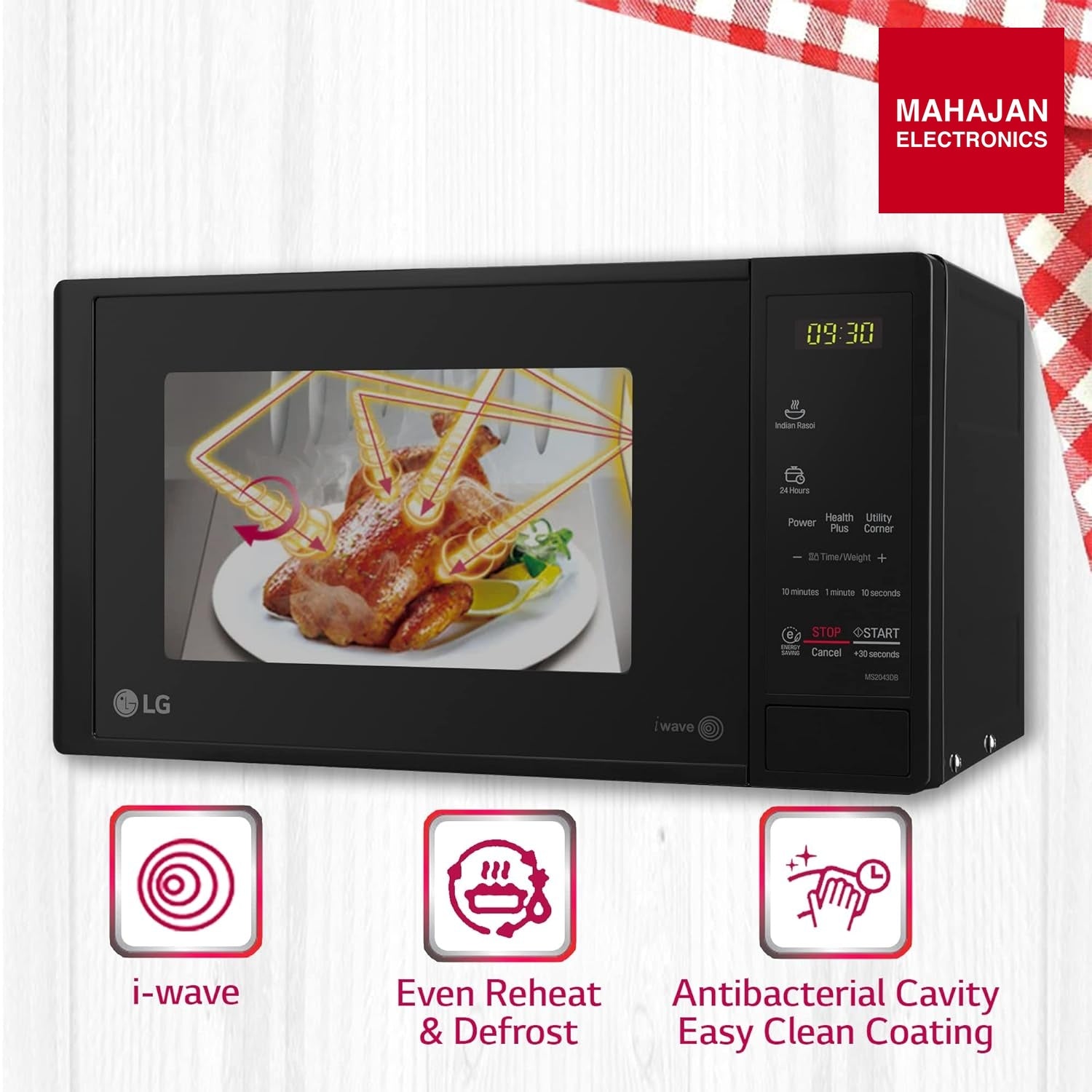 LG 20 L Solo Microwave Oven (MS2043DB, Black) – Mahajan Electronics Online.