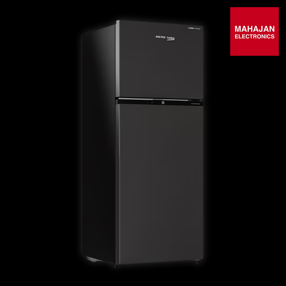 Voltas Beko RFF295D/W0XBR 250 Litres 2 Star Frost Free Double Door Refrigerator Wooden Black - Mahajan Electronics Online
