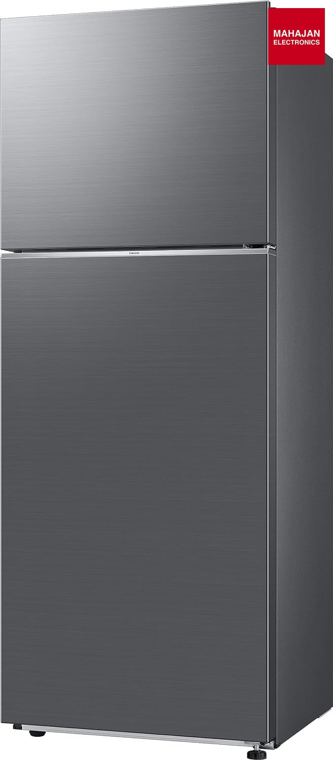 Samsung RT45CG662AS9TL 415 L , Frost Free Double Door WiFi Embedded Refrigerator , Silver, Refined Inox, 2023 - Mahajan Electronics Online
