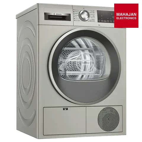 BOSCH WPG23108IN Series4 8 kg Fully Automatic Front Load Dryer (Fluff Filter, Silver Inox) – Mahajan Electronics Online.