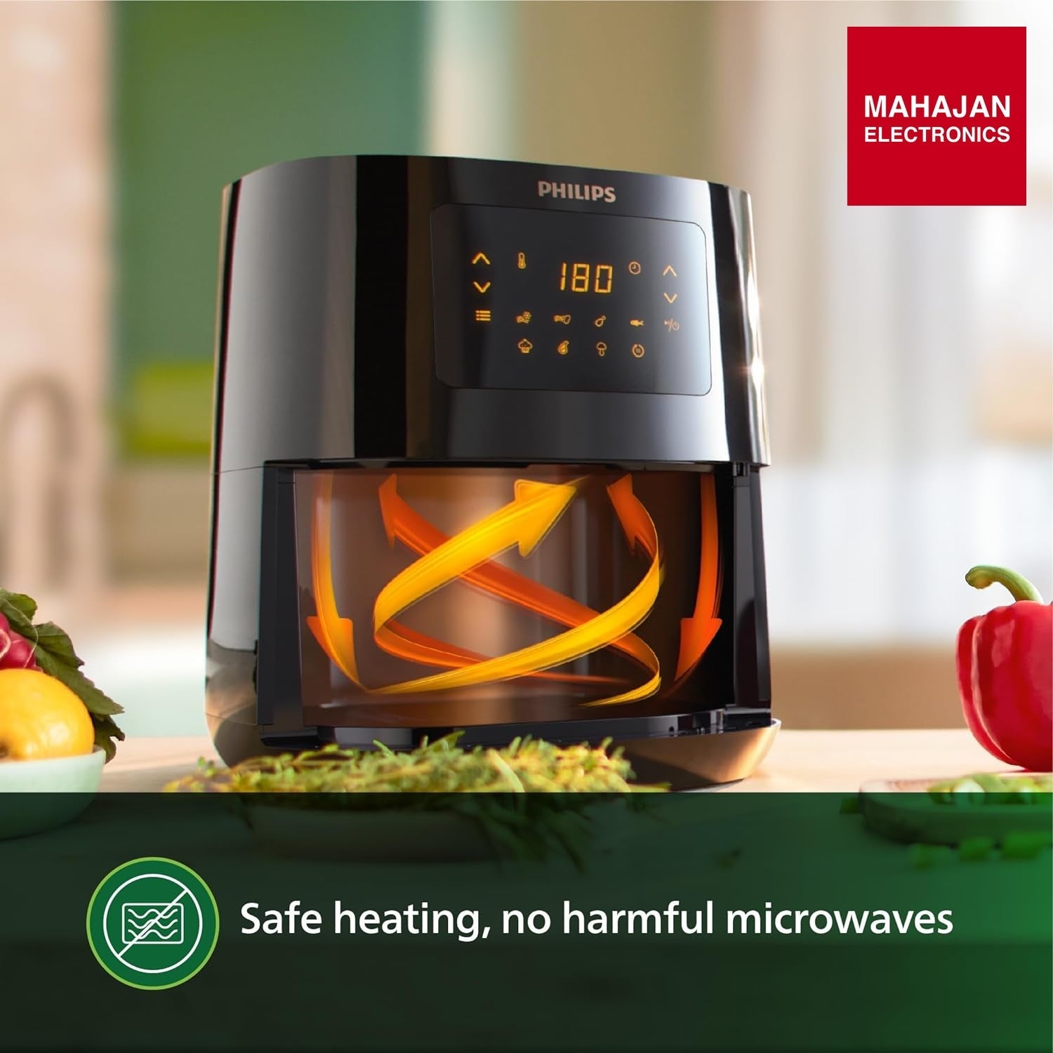 Philips Air Fryer HD9270/70 ( Grey ) with Rapid Technology 6.2L – Mahajan Electronics Online.