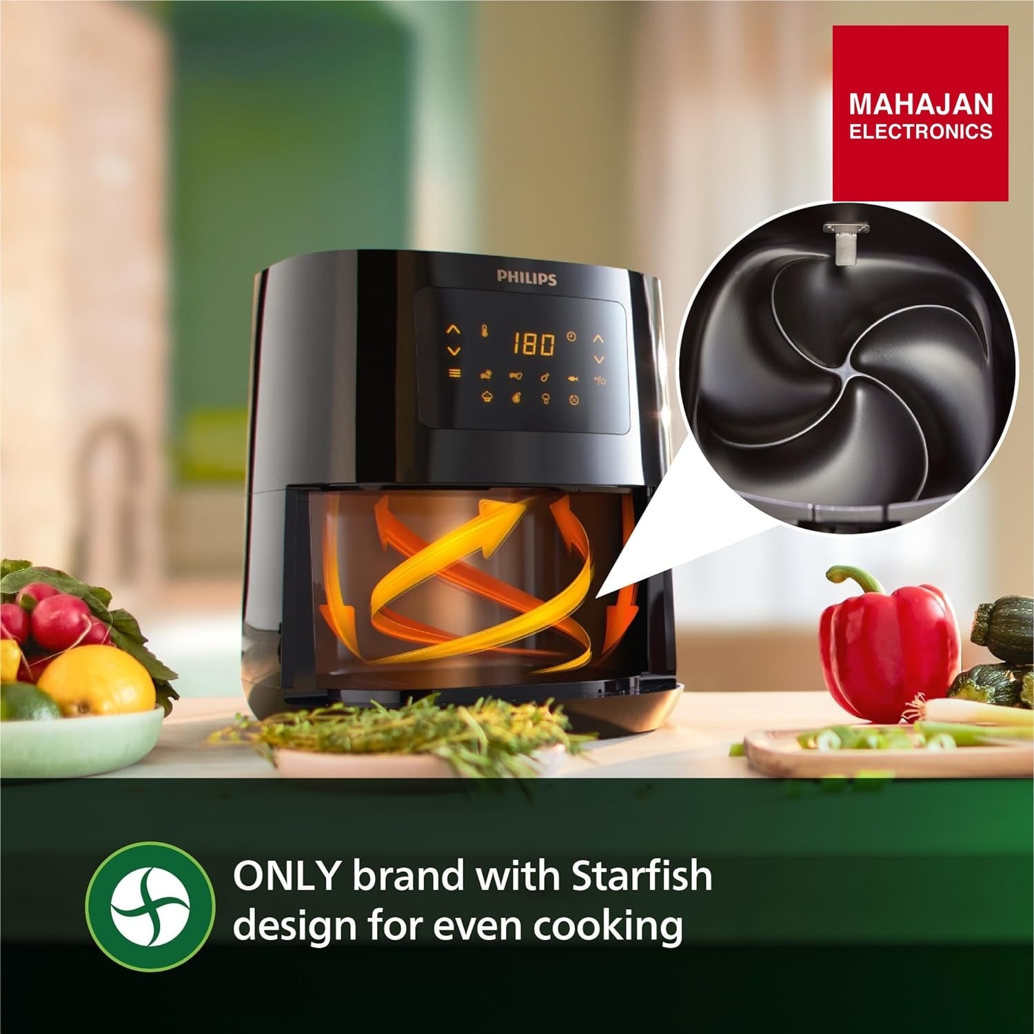 Philips Air Fryer HD9270/70 ( Grey ) with Rapid Technology 6.2L – Mahajan Electronics Online.